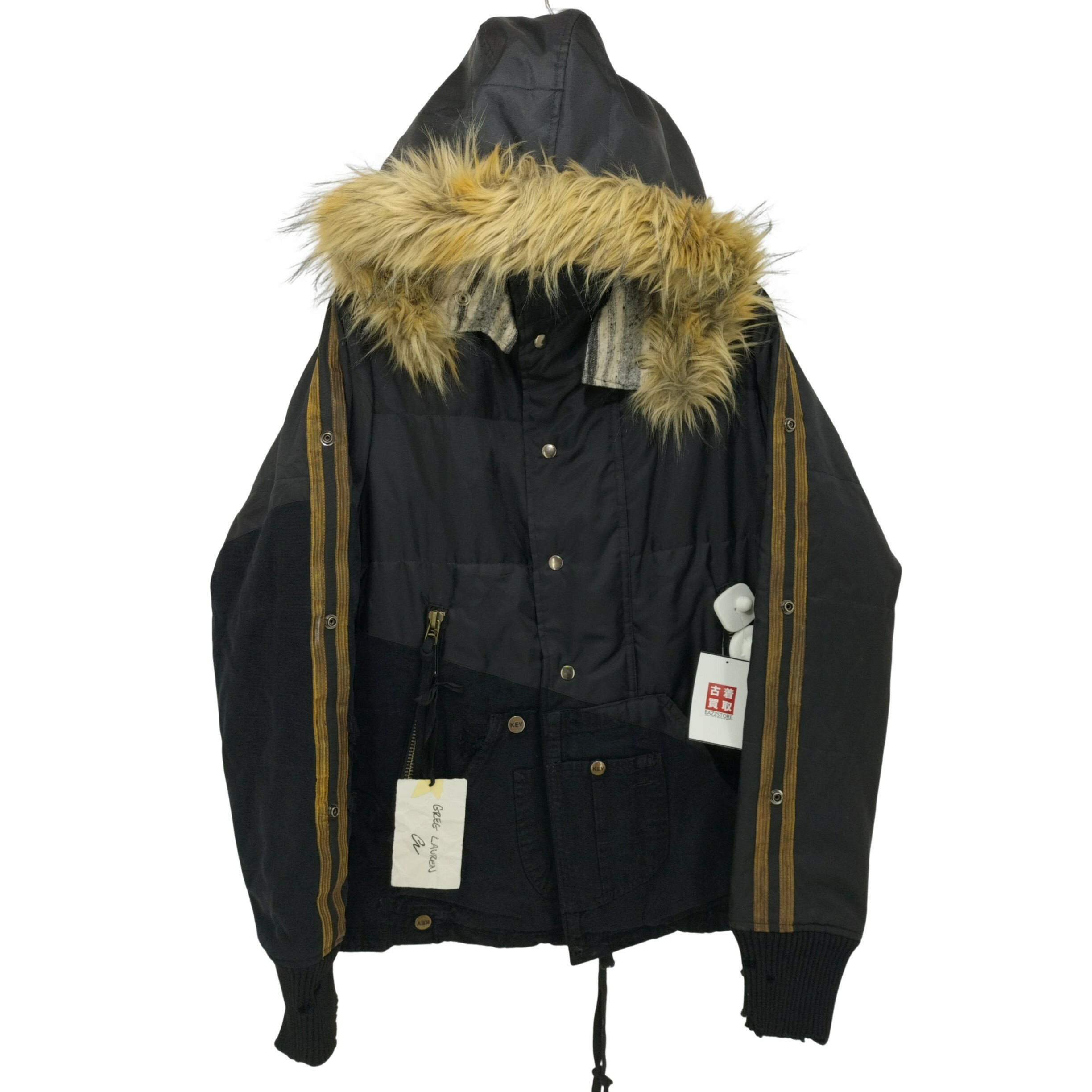 šۥå GREG LAUREN 2019AW BLACK ROYAL RETRO PUFFY JACKET  JPN1