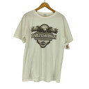 【中古】ユーズドフルギ USED古着 企業ロゴプリントクルーネックTシャツ メンズ 表記無