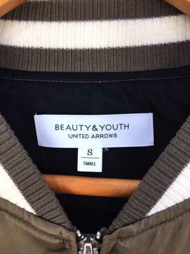 ビューティーアンドユースユナイテッドアローズ BEAUTY & YOUTH UNITED ARROWS スカジャン メンズ - 茶系 × 白系 JPN：S 日本サイズ：S 相当 ソリッド スーベニアジャケット【中古】【ブランド古着バズストアBAZZSTORE】【231219】