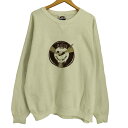【中古】ジャンセン jantzen 90S USA製 前Vガゼット 立体プリント スウエット メンズ import:XL