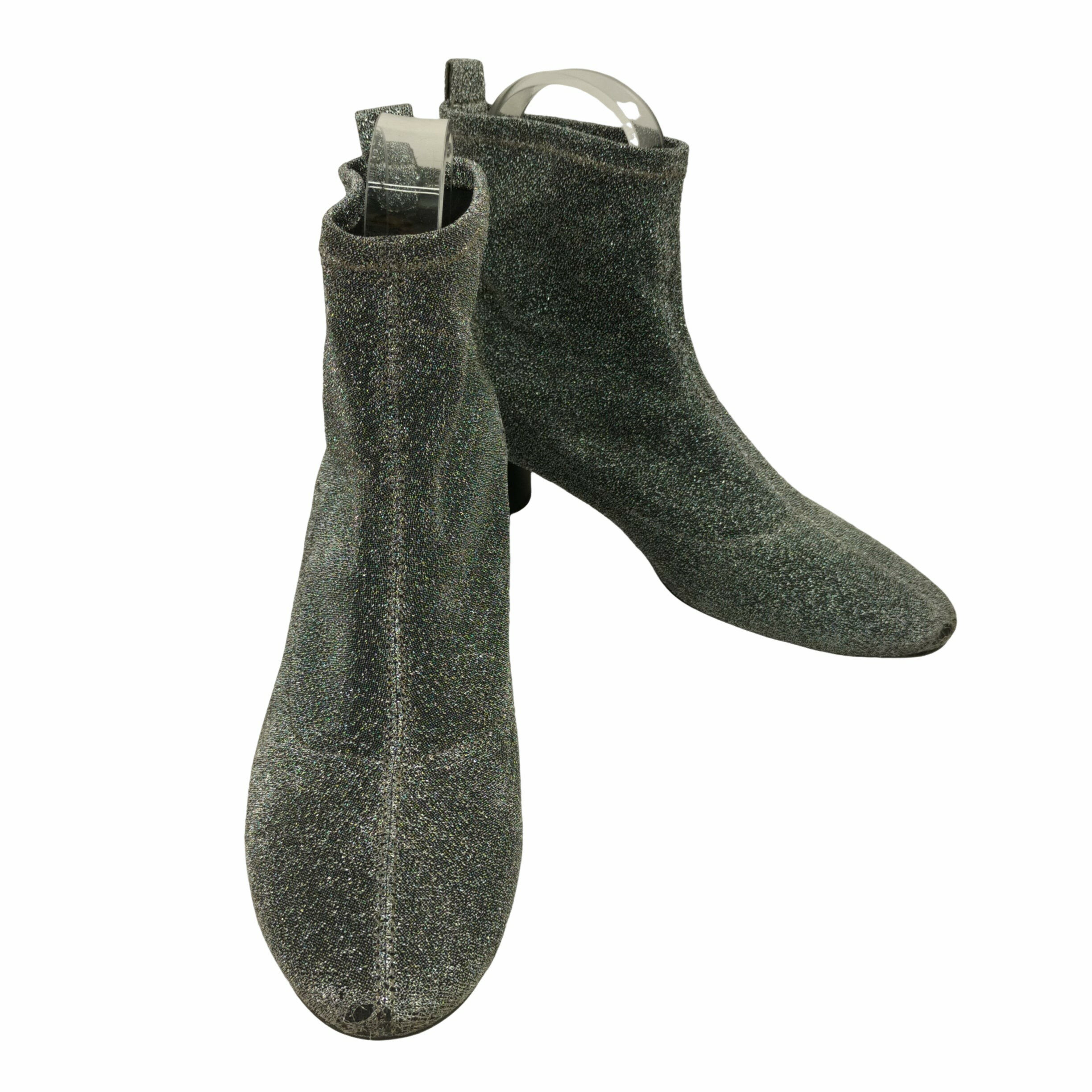 【中古】ザラ ZARA Glitter Boots ヒールブーツ レディース EUR：38