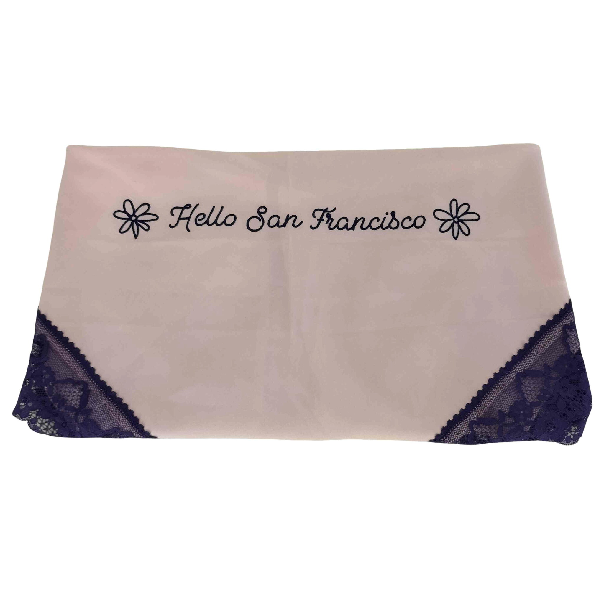【中古】チャオパニック Ciaopanic HELLO.SANFRANCISCO ハローサンフランシスコ 刺繍 レース スカーフ レディース ONE SIZE