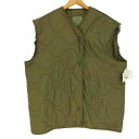 【中古】ユーエスアーミー U.S. ARMY 90S AIRCREW COLD WEATHER CREEN 483 キルティング ライナー ベスト 1995年製...
