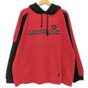 【中古】エアウォーク AIRWALK ロゴプリント バイカラー ラグランスリーブ パーカー メンズ import:XL
