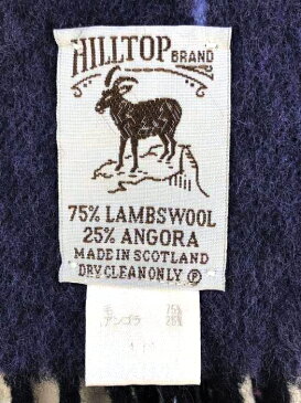 Hilltop(ヒルトップ)アンゴラ混 ストライプマフラー メンズ ファッション雑貨 マフラー・スカーフ 【中古】【ブランド古着バズストアBAZZSTORE】