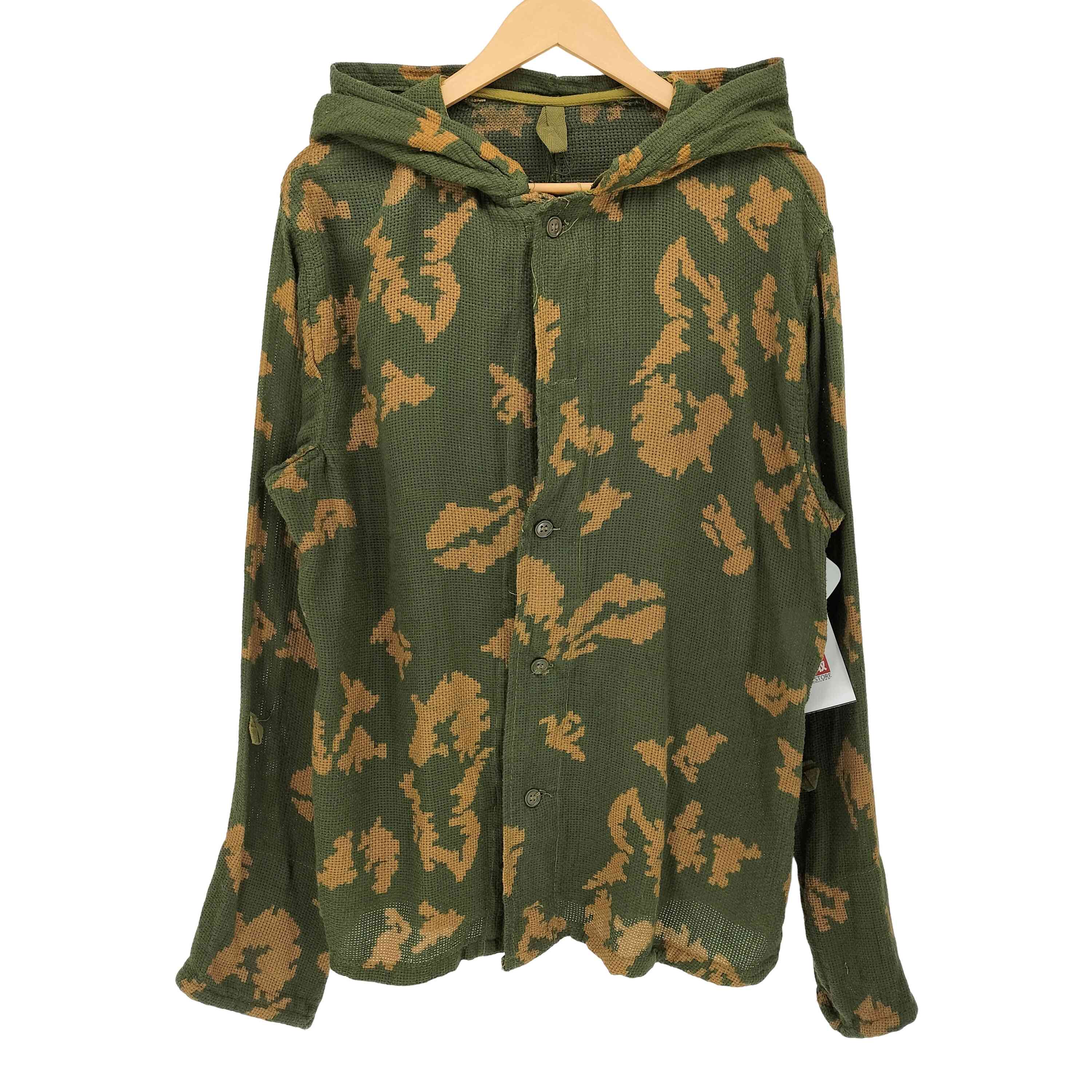 【中古】ユーズドフルギ USED古着 RUSSIAN MILITARY 迷彩柄 KZS スナイパー シャツ メッシュ パーカー 旧ソビエト軍 メンズ 表記無