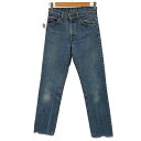 【中古】リーバイス Levis USA製 82年製 42TALON オレンジタブ 505 レディース W28 L32