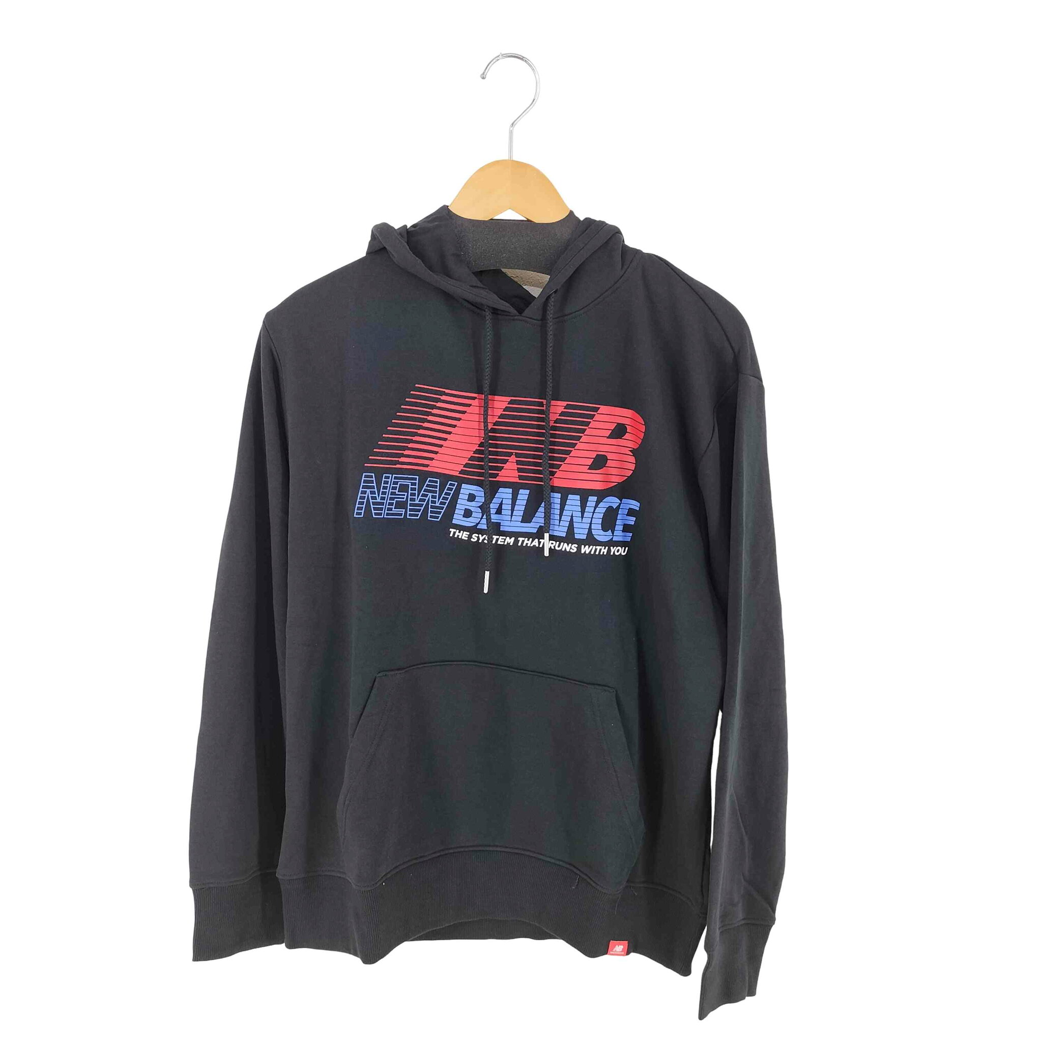 【中古】ニューバランス NEW BALANCE プルオーバーパーカー メンズ import:L