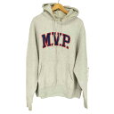 【中古】チャンピオン Champion MVP REVERSE WEAVE フロントプリントプルオーバーパーカー メンズ JPN:XL