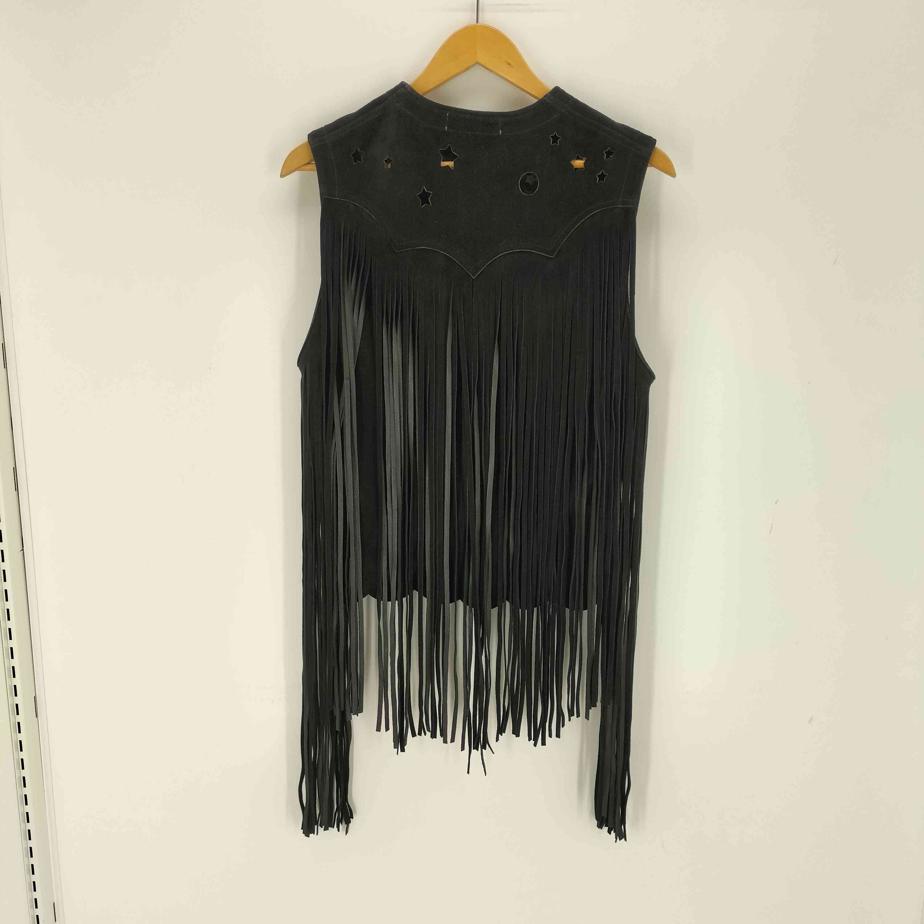 【中古】エムエーエスユー MASU 22SS DREAM CUTTING LEATHER VEST メンズ JPN：46