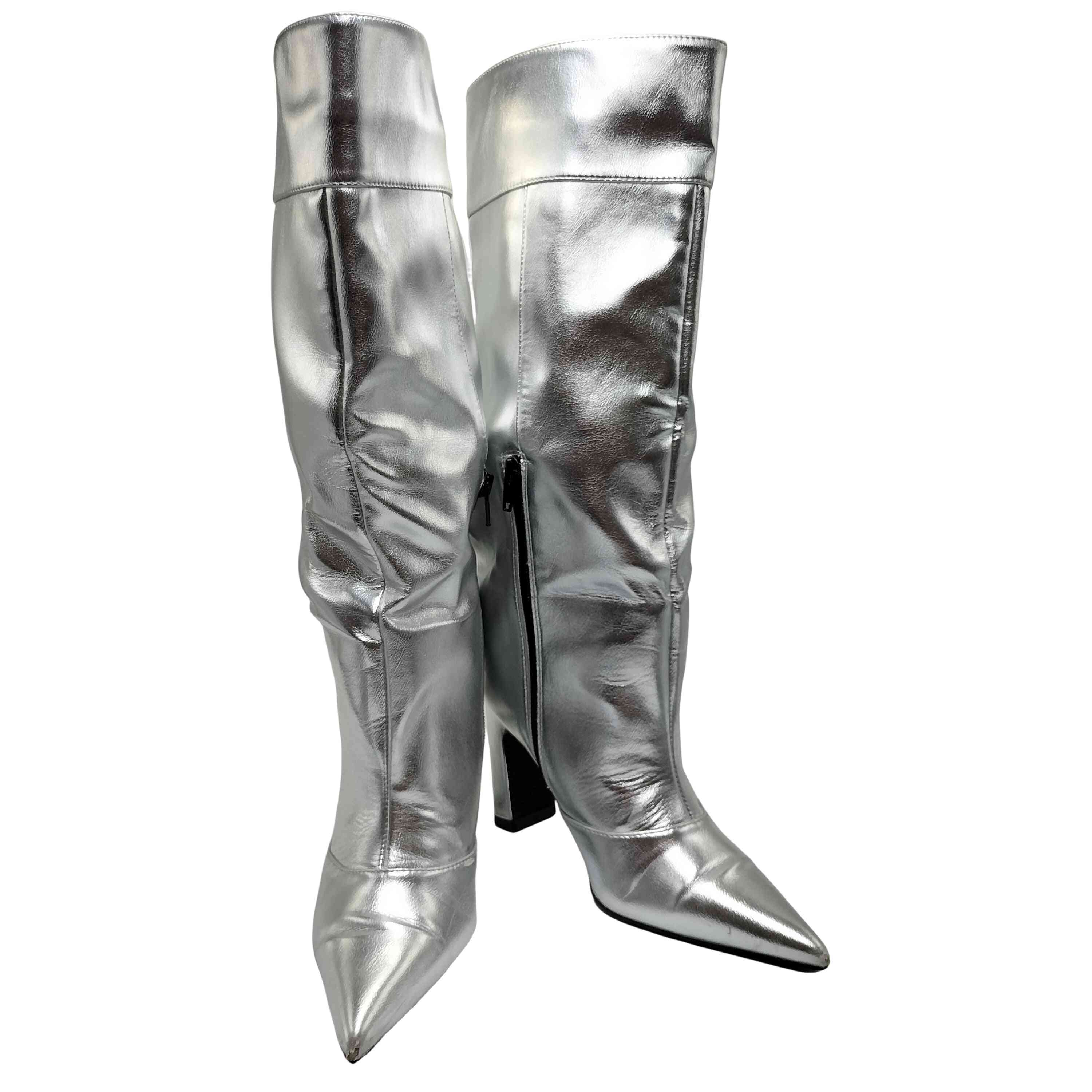 【中古】メゾンスペシャル MAISON SPECIAL Loose Long Boots ルーズ ロング ブーツ レディース JPN：36