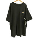 【中古】カーハート Carhartt WORKWEAR S/S POCKET T-SHIR ワークウェア ポケット付きTシャツ 無地T メンズ 2XL