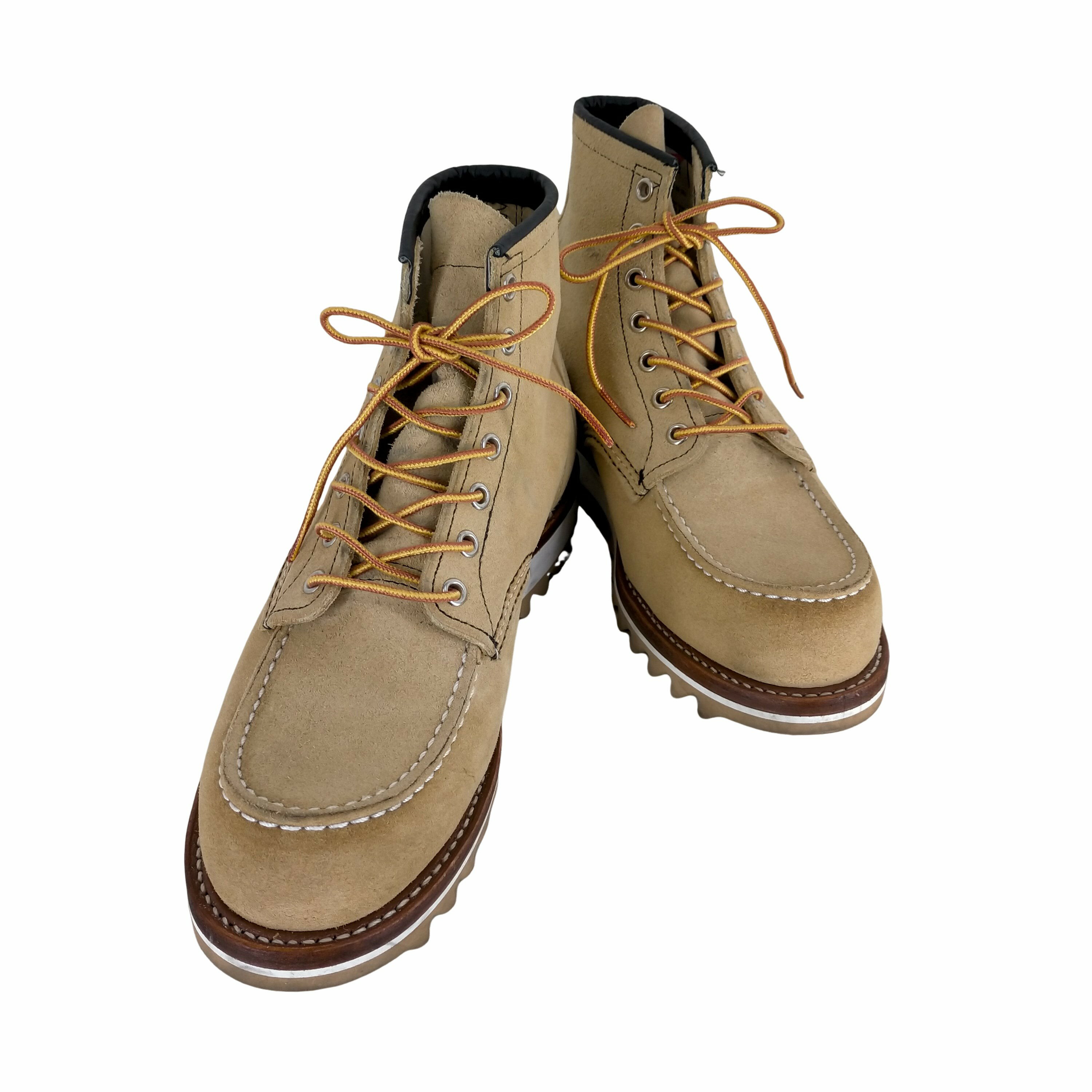 【中古】レッドウィング RED WING 別注 8173 9E 四角犬タグ復刻 19年製造 6inch CLASSIC MOC TOE ブーツ アイリッシュセッター クラシックモックトゥ シャークソール ブーツ メンズ JPN：27