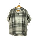 【中古】アンユーズド UNUSED 22SS fringe short sleeve check shirt レディース JPN:0