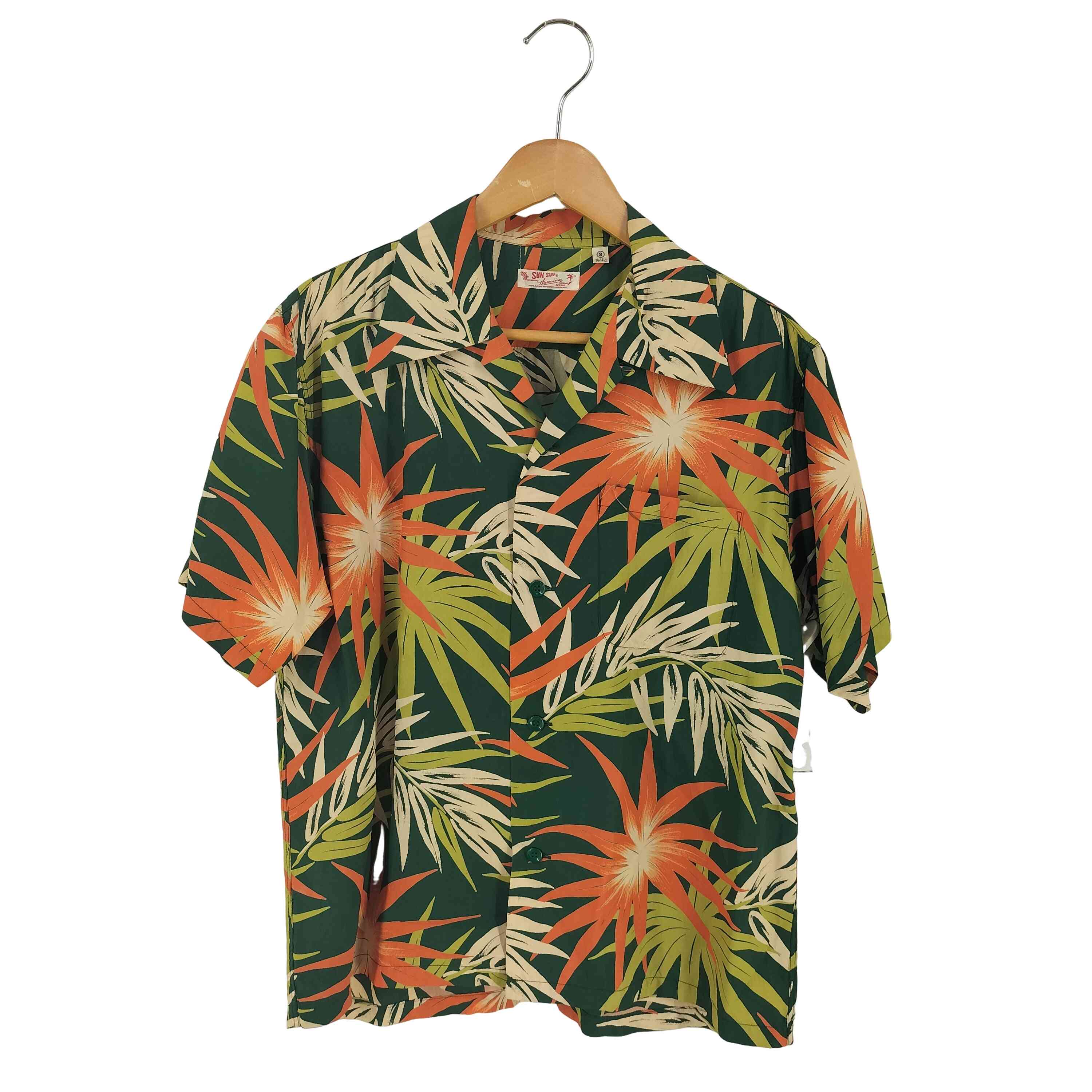 【中古】サンサーフ SUN SURF レーヨン アロハシャツ メンズ import：S