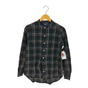 【中古】ジムフレックス GYMPHLEX チェック コットン バンドカラーシャツ メンズ 14(4)