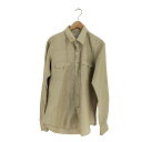 【中古】ラングラー Wrangler MADE IN USA コットンポリ ウエスタンシャツ LONG TAILS 襟芯 メンズ 16 1/2-36