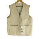 【中古】ザラマン ZARA MAN マルチポケット ジップアップベスト キナリ メンズ S-M