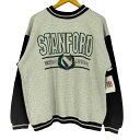 【中古】ギアフォースポーツ GEAR FOR SPORTS 90S STANFORD スタンフォード 大学 カレッジロゴ プリント アームバイカラー ストライプ...