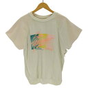 【中古】ユーズドフルギ USED古着 USA製 ロゴデザインラグラン半袖スウェット レディース import:XL