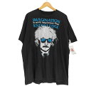 【中古】ユーズドフルギ USED古着 グラフィックプリント クルーネック半袖Tシャツ カットソー メンズ XXL