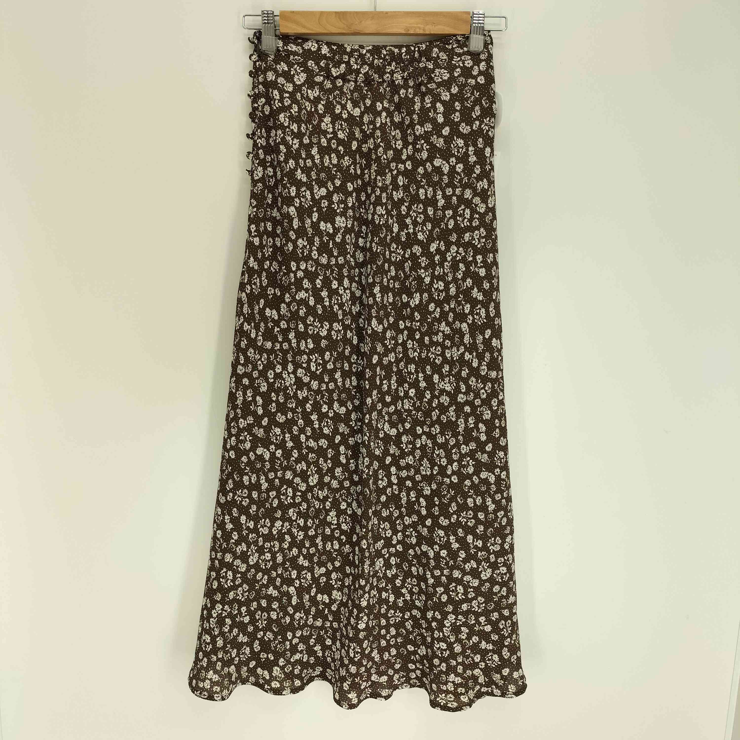 【中古】フレイアイディー FRAY I.D 20SS バイヤスナロー フラワー スカート レディース JPN：0