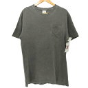 【中古】ノア NOAH 23SS USA製 チャコールグレー クルーネック S/S ポケットTシャツ メンズ import:M