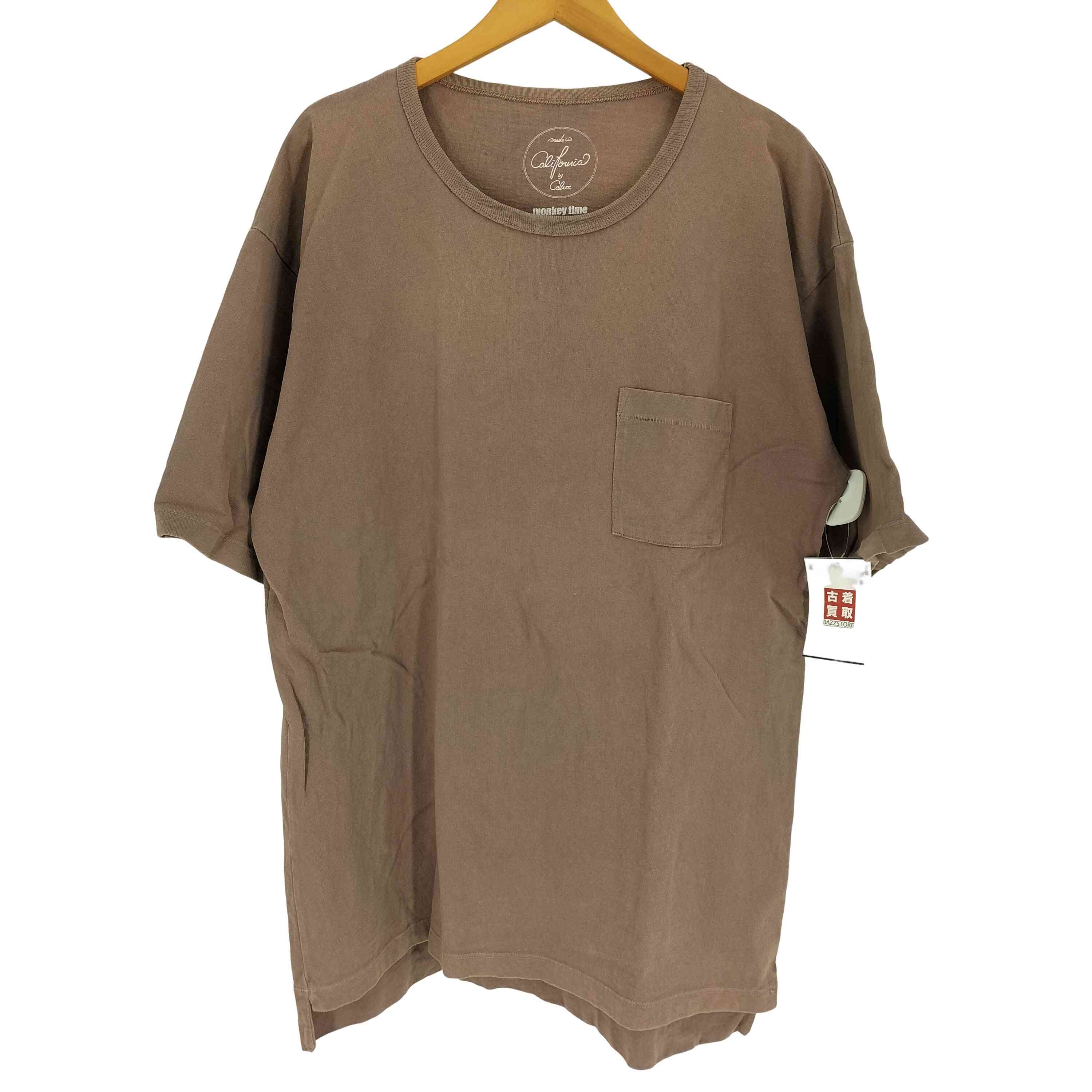 【中古】モンキータイム MONKEY TIME USA製 OVDY 1POC BIG T オーバーダイ 1ポケ ビッグ Tシャツ メンズ import:XL
