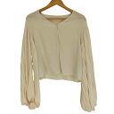 【中古】ユーズドフルギ USED古着 {{Acka.}} original pleats sleeve blouse オリジナル プリーツ スリーブ ブラウス レディース FREE