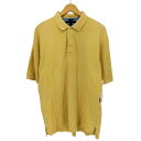 【中古】トミーヒルフィガーゴルフ TOMMY HILFIGER GOLF 無地 半袖ポロシャツ メンズ L