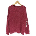 【中古】ユーズドフルギ USED古着 IVY CLUB レーヨン コットン 総柄 編み ニット セーター メンズ import:M