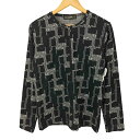 【中古】ゴルチエオムオブジェ GAULTIER HOMME objet 90S ジャガード ノーカラー ジップ トラック ジャケット メンズ FREE