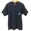 【中古】エクストララージ XLARGE 90S USA製 刺繍初期タグ NY ベースボール ロゴ ポケット S/S Tシャツ メンズ import:L