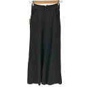 【中古】ヨウジヤマモト Yohji Yamamoto ウールギャバフレアパンツ レディース SS