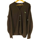 【中古】アイゾッドラコステ IZOD LACOSTE 70S-80S アクリルニットカーディガン メンズ import:XL