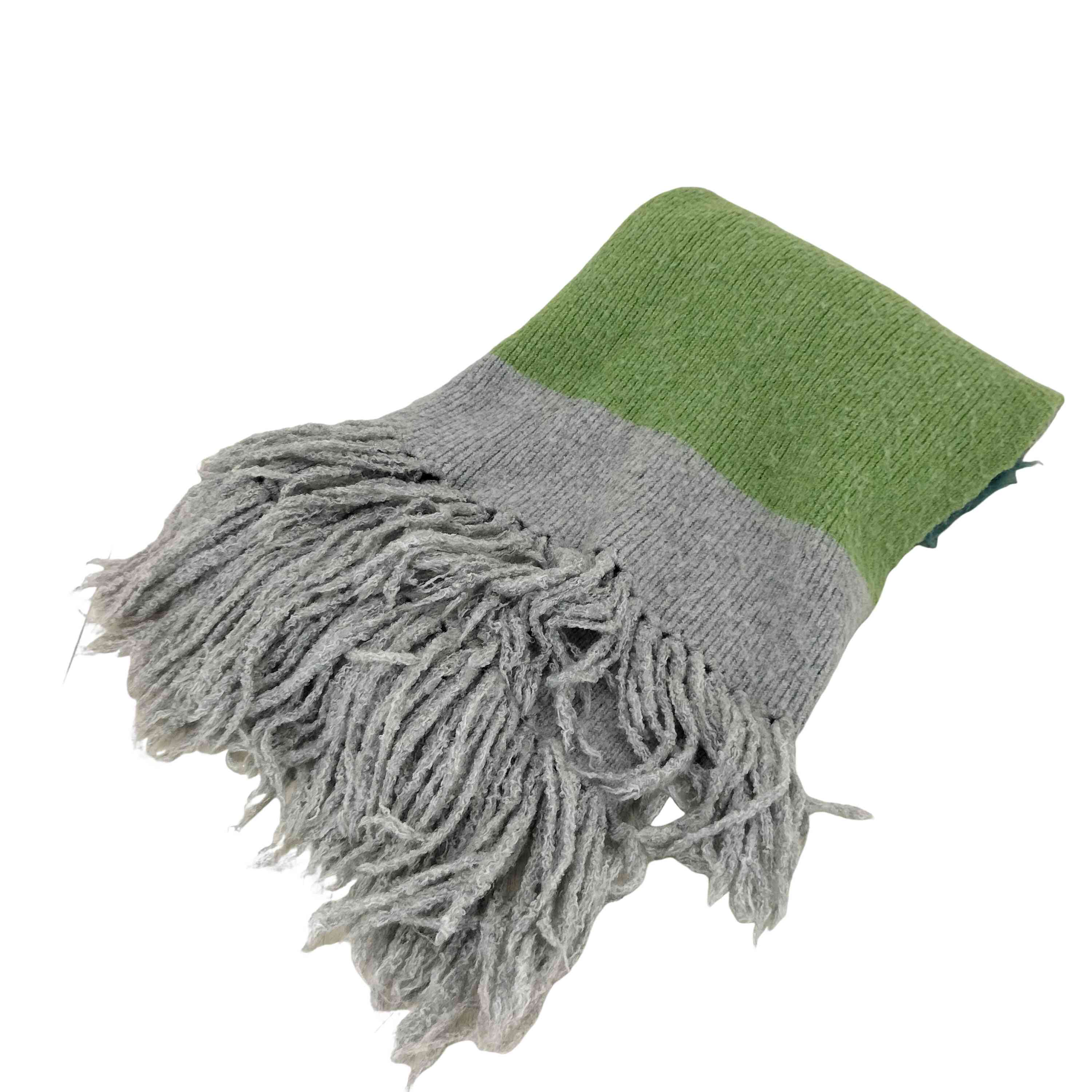 【中古】ユーズドフルギ USED古着 大判マルチカラーボーダーマフラー メンズ 表記無