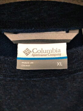 Columbia コロンビア クルーネックTシャツ メンズ - 青系 JPN:XL 日本サイズ:XL 相当 パイル地Tシャツ【中古】【ブランド古着バズストアBAZZSTORE】【090721】