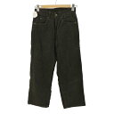 【中古】リーバイス Levis 90s 97年製 MADE IN USA 細畝コーデュロイパンツ ボタン裏515 WIDE LEG STUDENT レディース ...