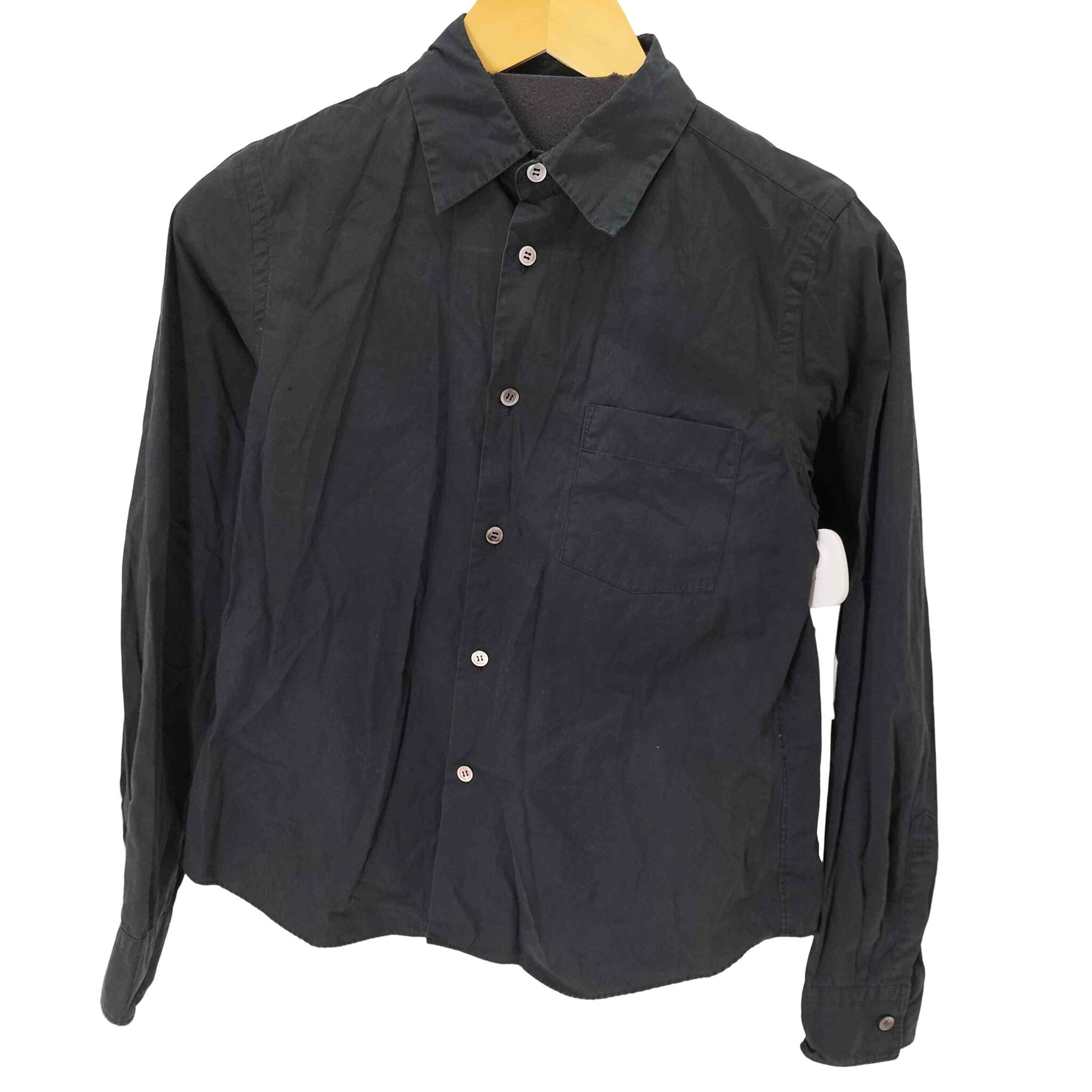 【中古】トリココムデギャルソン tricot COMME des GARCONS 04SS クロップドコットン L/S シャツ レディース JPN:M