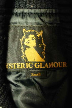 ヒステリックグラマー HYSTERIC GLAMOUR スタジャン メンズ 2012年新作 黒系 × 茶系 FREE FREE アワードジャケット【中古】【ブランド古着バズストアBAZZSTORE】【140220】