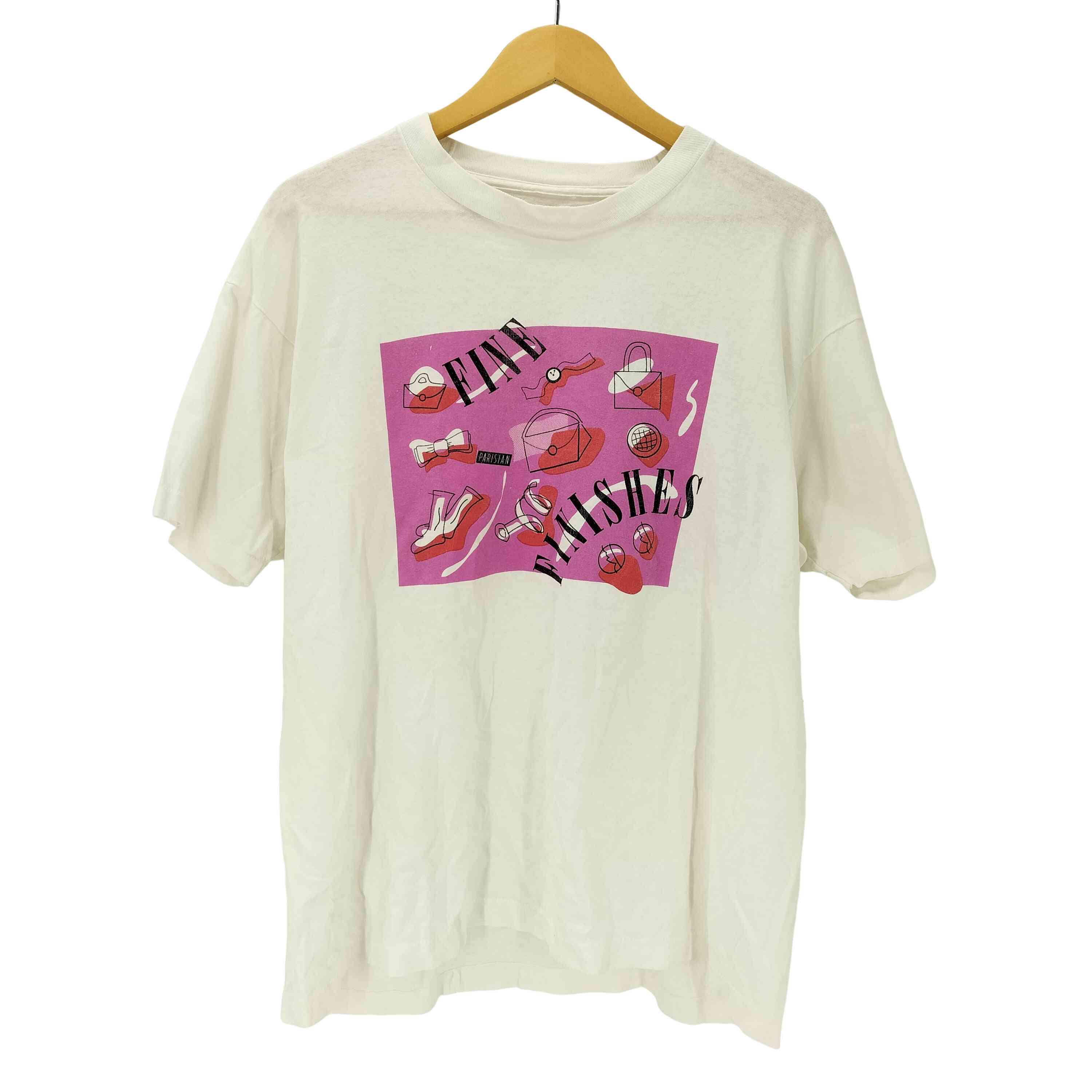 【中古】ユーズドフルギ USED古着 FINE FINISHES アート プリント Tシャツ 袖シングルステッチ メンズ 表記無