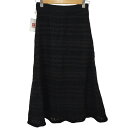 【中古】トラッゾドンナ Torrazzo Donna フレアスカート ニット ミックスクロシェ イージー ウール混 ミモレ ロング レディース FREE(4)