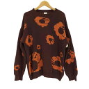 【中古】ジョイントワークス JOINT WORKS 21AW 花柄 総柄 コットン アクリル ニット メンズ JPN:M