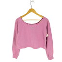 【中古】アディダスオリジナルス adidas Originals LUXE SLOUCHY CREW スウェット ラインストーンロゴスウェット レディース JP...