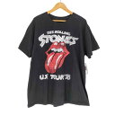 【中古】ユーズドフルギ USED古着 フロントプリントバンドTシャツ メンズ JPN:XL