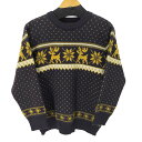 【中古】ユーズドフルギ USED古着 {{romper rally}} ノルディック柄 クルーネックニット レディース M