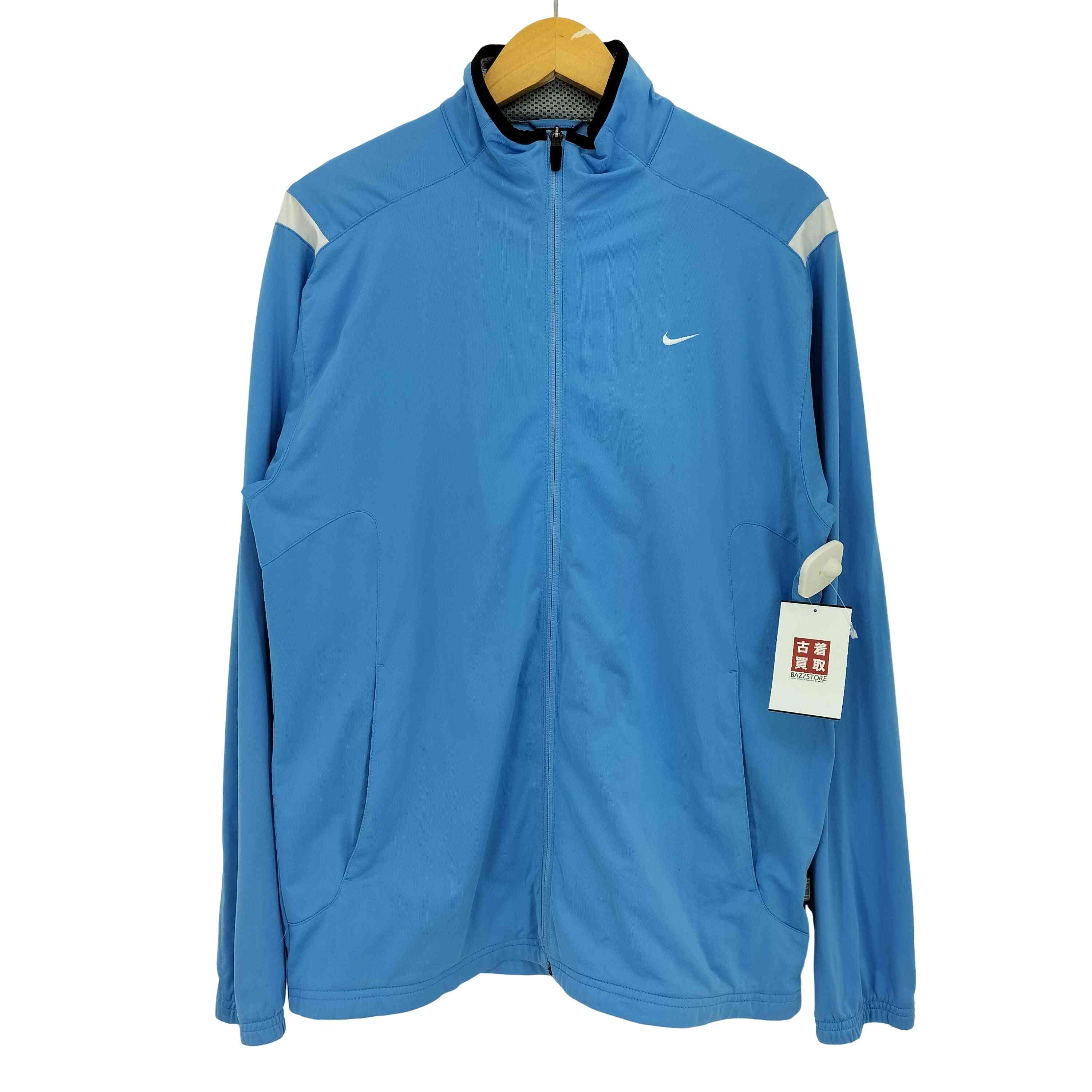 【中古】ナイキ NIKE 00s DRY-FIT スウッシュロゴ刺繍 トラックジャケット Y2K メンズ import：L