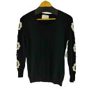 【中古】チェスティ Chesty フラワー刺繍 クルーネックニット レディース FREE