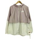 【中古】ナイキ NIKE フーデット ウィンドブレイカー ポリエステル レディース JPN:XL