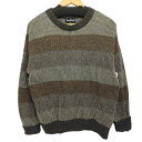 【中古】ユーズドフルギ USED古着 {{RoyalKnight}} USA製 ボーダー プルオーバー ニット メンズ import:M(4)